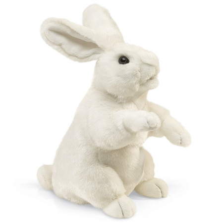 Títere. CONEJO BLANCO DE PIE