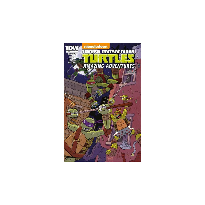 Cómic. TEENAGE MUTANT NINJA TURTLES AMAZING ADVENTURES 3B