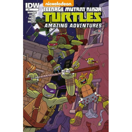 Cómic. TEENAGE MUTANT NINJA TURTLES AMAZING ADVENTURES 3B