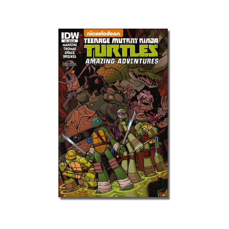 Cómic. TEENAGE MUTANT NINJA TURTLES AMAZING ADVENTURES 4