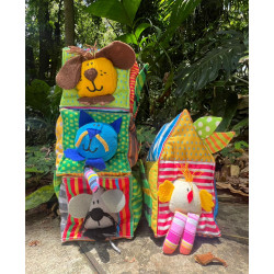 Cubo de encajar de formas, animales y colores