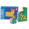 Rompecabezas. 6 cubos Les toupitis - Moulin Roty