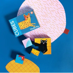 Rompecabezas. 6 cubos Les toupitis - Moulin Roty