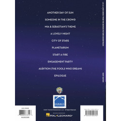 Partitura. LA LA LAND: MUSIC FROM THE MOTION PICTURE SOUNDTRACK (EASY GUITAR WITH NOTES AND TAB)