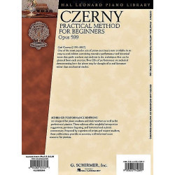 Partitura. CZERNY - PRACTICAL METHOD FOR BEGINNERS OPUS 599 (AUDIO ACCESS INCLUDED RECORDED PERFORMANCES ONLINE