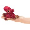Títere de dedo. MINI PULPO ROJO