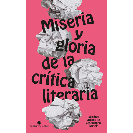 Libro. Miseria y gloria de la crítica literaria