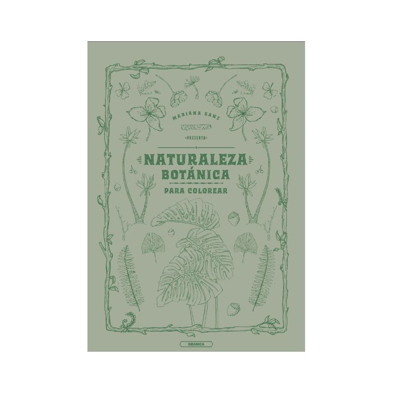 Libro. NATURALEZA BOTÁNICA PARA COLOREAR