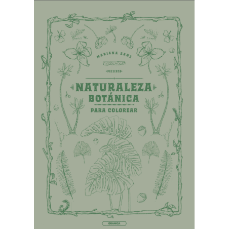 Libro. NATURALEZA BOTÁNICA PARA COLOREAR