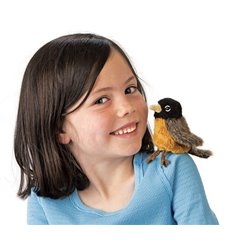 Títere de dedo. MINI ROBIN