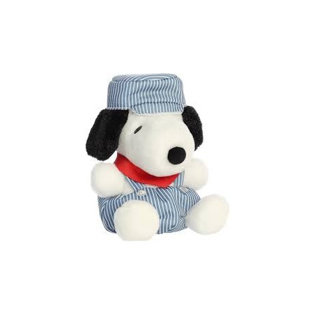 Muñeco. SNOOPY Ingeniero de tren. Palm Pals