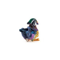 Títere de dedo. MINI PATO DE MADERA