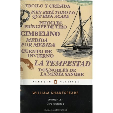 LIBRO. ROMANCES - OBRA COMPLETA 4 (SHAKESPEARE)