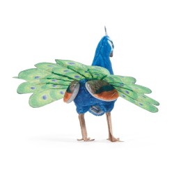 Títere de dedo. MINI PAVO REAL