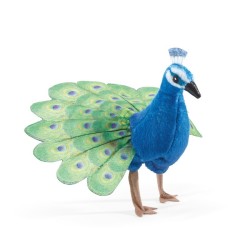 Títere de dedo. MINI PAVO REAL