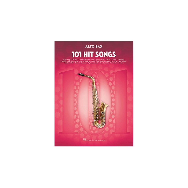 Partitura. 101 Hit Songs for Alto Sax