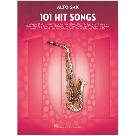 Partitura. 101 Hit Songs for Alto Sax