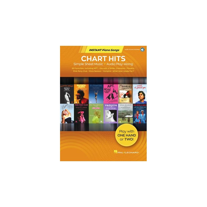 Partitura. Chart Hits – Instant Piano Songs
