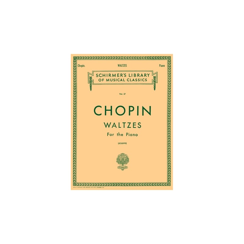 Partitura. WALTZES for Piano. Chopin