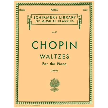 Partitura. WALTZES for Piano. Chopin