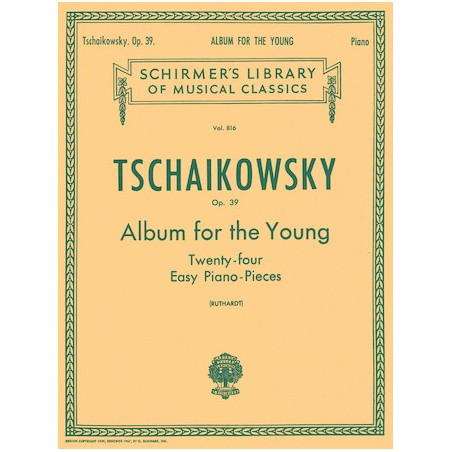 Partitura. Album for the Young (24 Easy Pieces), Op. 39. Tchaikovsky