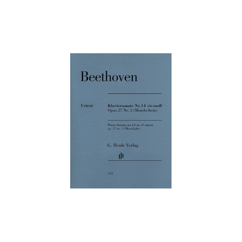 Partitura. BEETHOVEN. Piano Sonata No. 14 in C-sharp minor, Op. 27, No. 2 (Moonlight)