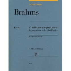 Partitura. Brahms: At the Piano 15 Well-Known Original Pieces in Progressive Order