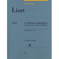 Partitura.  Closer Look Liszt: At the Piano 11 Well-Known Original Pieces in Progressive Order