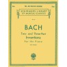 Partituras. BACH. 30 Two- and Three-Part Inventions Schirmer Library of Classics Volume 16
