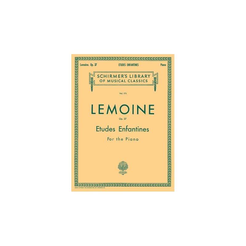 Partituras. LEMOINE. Etudes Enfantines, Op. 37