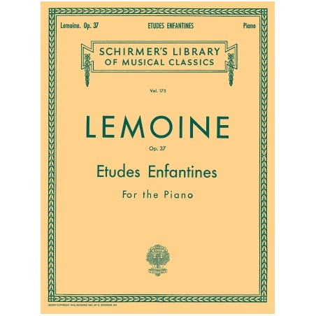 Partituras. LEMOINE. Etudes Enfantines, Op. 37