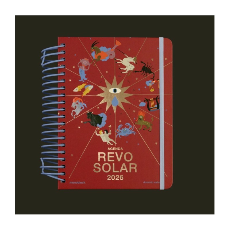 Agenda 2026 Astrológica Revo Solar - Signos (2 días por página)