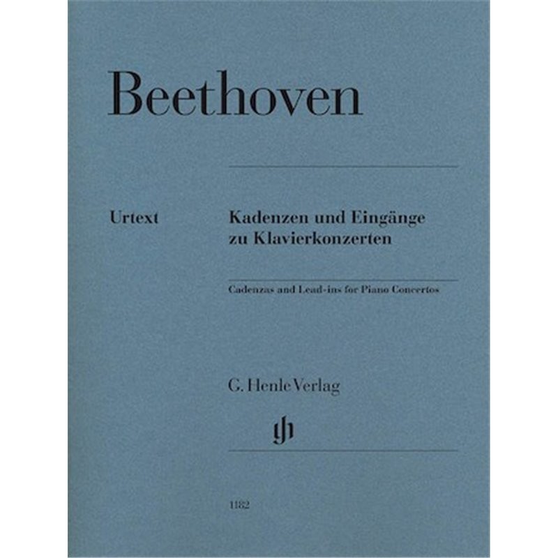 Partitura. LUDWIG VAN BEETHOVEN – CADENZAS AND LEAD-INS FOR PIANO CONCERTOS