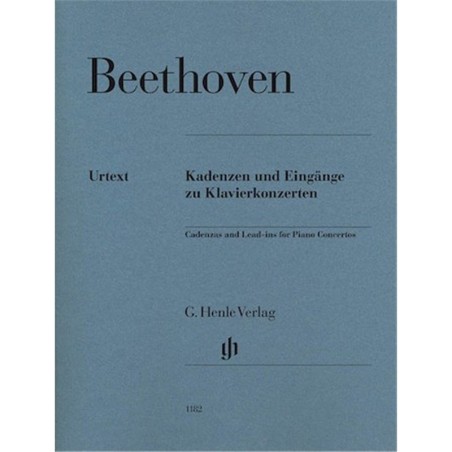 Partitura. LUDWIG VAN BEETHOVEN – CADENZAS AND LEAD-INS FOR PIANO CONCERTOS