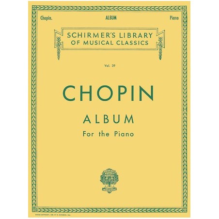 Partitura. CHOPIN: ALBUM Volume 39 - Piano Solo