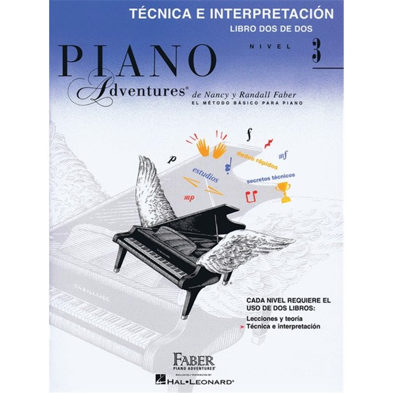 Libro. PIANO ADVENTURES. NIVEL 3. TÉCNICA E INTERPRETACIÓN