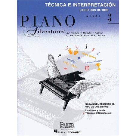 Libro. PIANO ADVENTURES. NIVEL 3. TÉCNICA E INTERPRETACIÓN