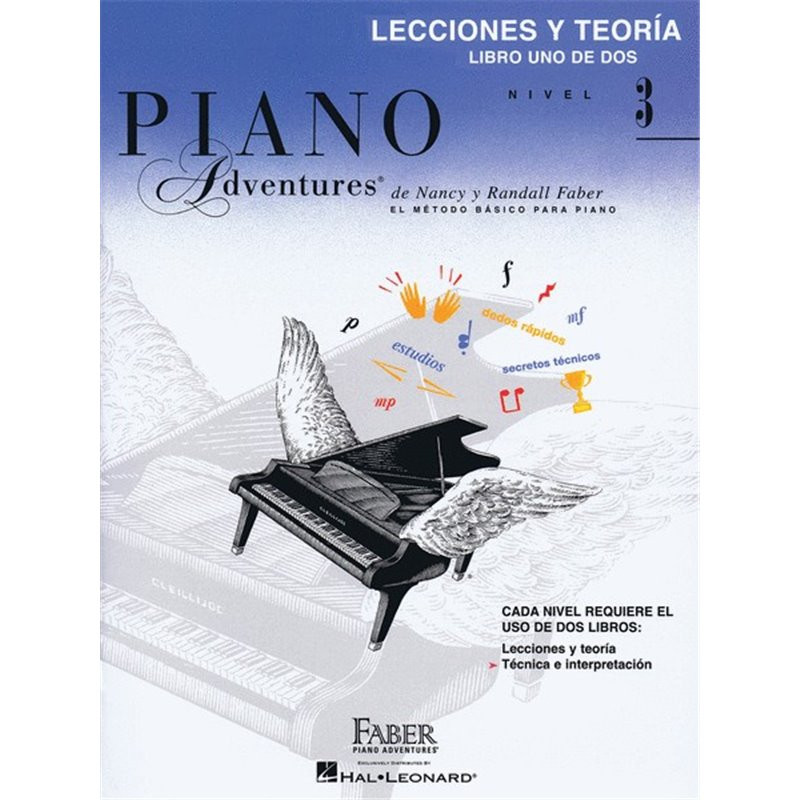 Libro. PIANO ADVENTURES. NIVEL 3. LECCIONES Y TEORÍA