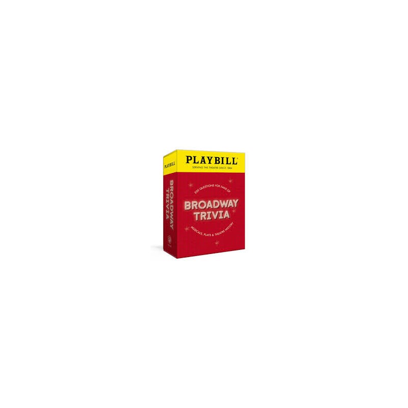 Juego de mesa. PLAYBILL. BROADWAY TRIVIA