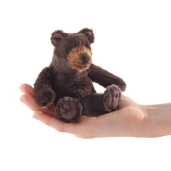 Títere de dedo. Mini Oso sentado