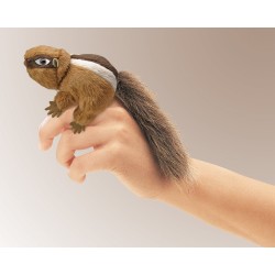 Títere de dedo. MINI ARDILLA RAYADA