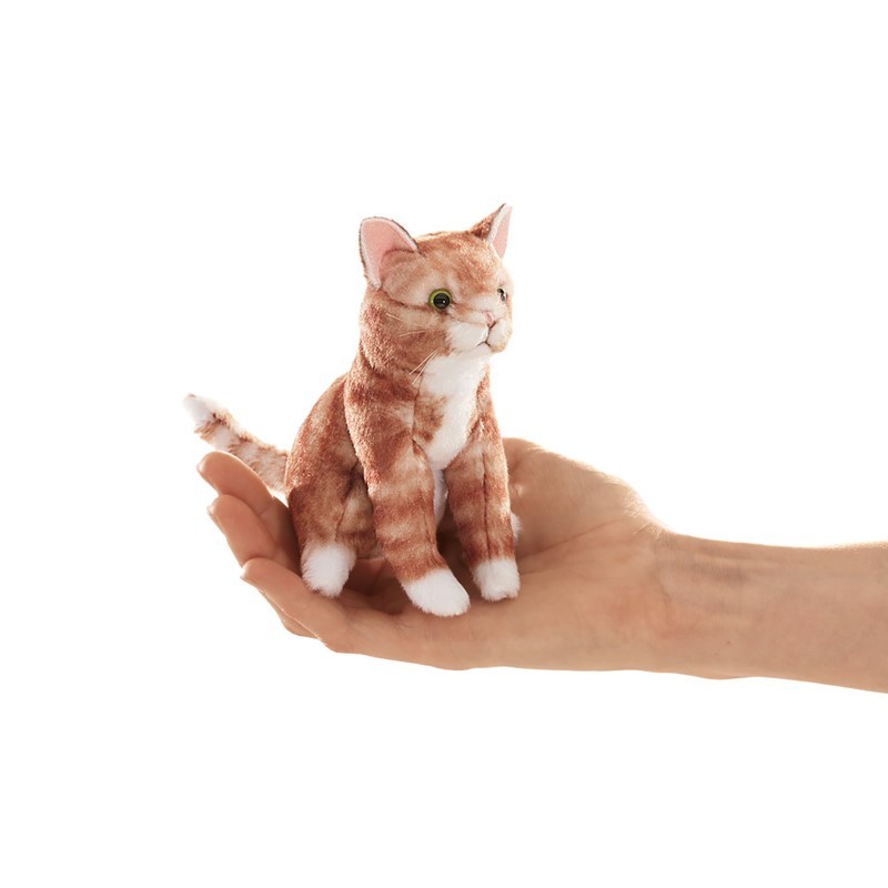 Títere de dedo. MINI GATO NARANJA