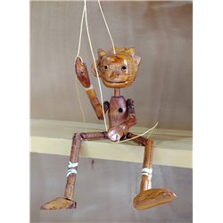 Marioneta de hilo tallada. PINOCHO MINI (Guillermo del Toro)