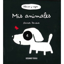 LIBRO. Blanco y negro. Mis animales