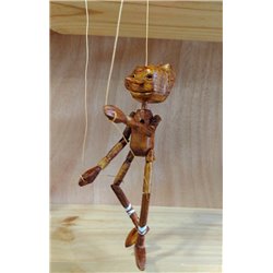 Marioneta de hilo tallada. PINOCHO MINI (Guillermo del Toro)