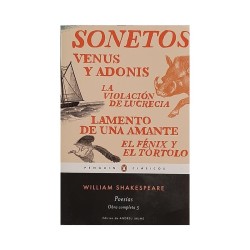 Libro. Poesías. William Shakespeare.