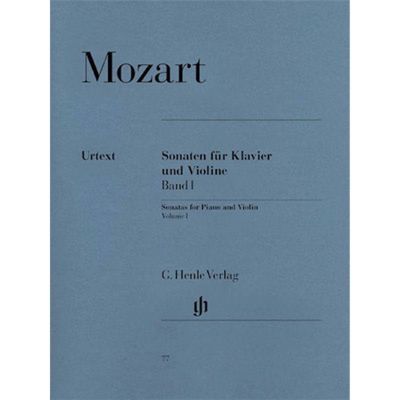 Partitura. Sonaten für Klavier und Violine Band I. Mozart