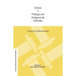 Libro. Grecia/Prólogo a la Antigona de Sófocles
