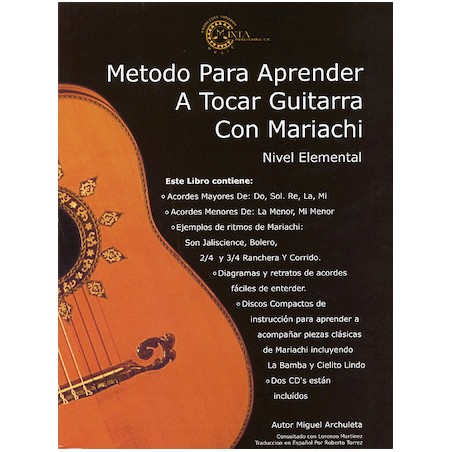 Partitura. Método para Aprender a Tocar Guitarra con Mariachi. Nivel Elemental