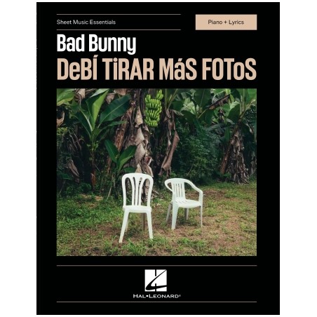 Partitura. Bad Bunny – DeBí TiRAR MáS FOToS Sheet Music Essentials Piano and Lyrics